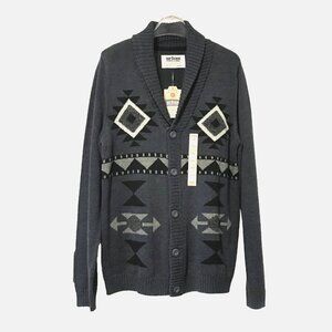 NEW Urban Pipeline Button up Cardigan Aztec Geometric Shawl Collar Chunky Mens L
